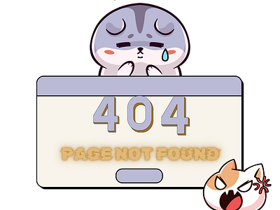 404 page not found cute version art artist branding creative creativity design designer graphic design illustration logo unique