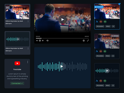 Video Player Components by Denovers: UX/UI Design Agency on Dribbble