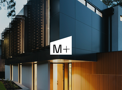 M+ Architecture studio branding design graphic design logo