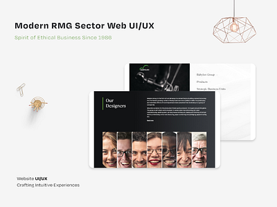 Modern RMG Sector Website UI/UX branding corporate site design inspiration modern website responsive design rmg website design ui ux web design website design