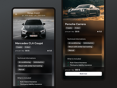 Car Rental App daily dailyui ios design ui uiux