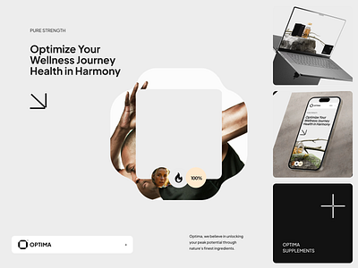 Optima Website Ui/Ux animation ecommerce graphic motion product page shop suplements ui uiux user experience user interface ux vitamins web design website