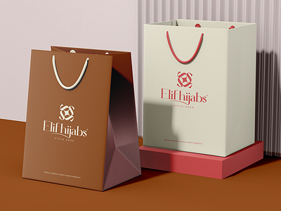 Elif hiijabs brand identity branding graphic design illustrator logo photoshop