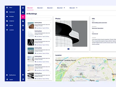 Real Estate Platform ui