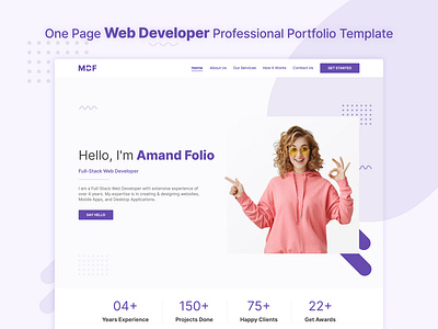 Mydevfolio – One Page Web Developer Professional Portfolio bootstrap css3 design designtocodes developer developer template html5 mydevfolio one page one page web developer one page website template personal personal portfolio portfolio professional portfolio user friendly design w3 validated web developer