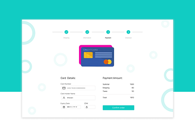 Credit Card Checkout Page ui