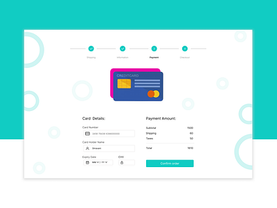 Credit Card Checkout Page ui