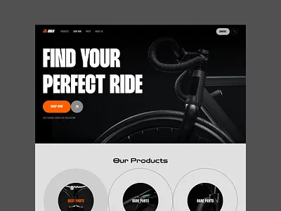 Bicycle Accessories Landing Page Design ad landing page branding bycycle bycycle page designer bycycle parts bycyle landing page clean landing page clean ui cta page figma landing page google ad page design hero banner landing page for bycycle parts landing page ui design ui designer ux designer web banner web bycyle page web landing page