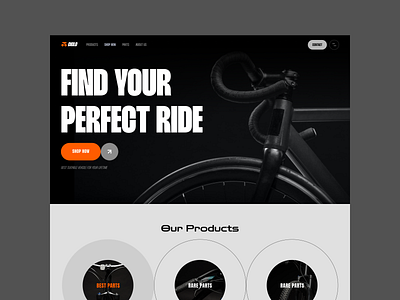 Bicycle Accessories Landing Page Design ad landing page branding bycycle bycycle page designer bycycle parts bycyle landing page clean landing page clean ui cta page figma landing page google ad page design hero banner landing page for bycycle parts landing page ui design ui designer ux designer web banner web bycyle page web landing page