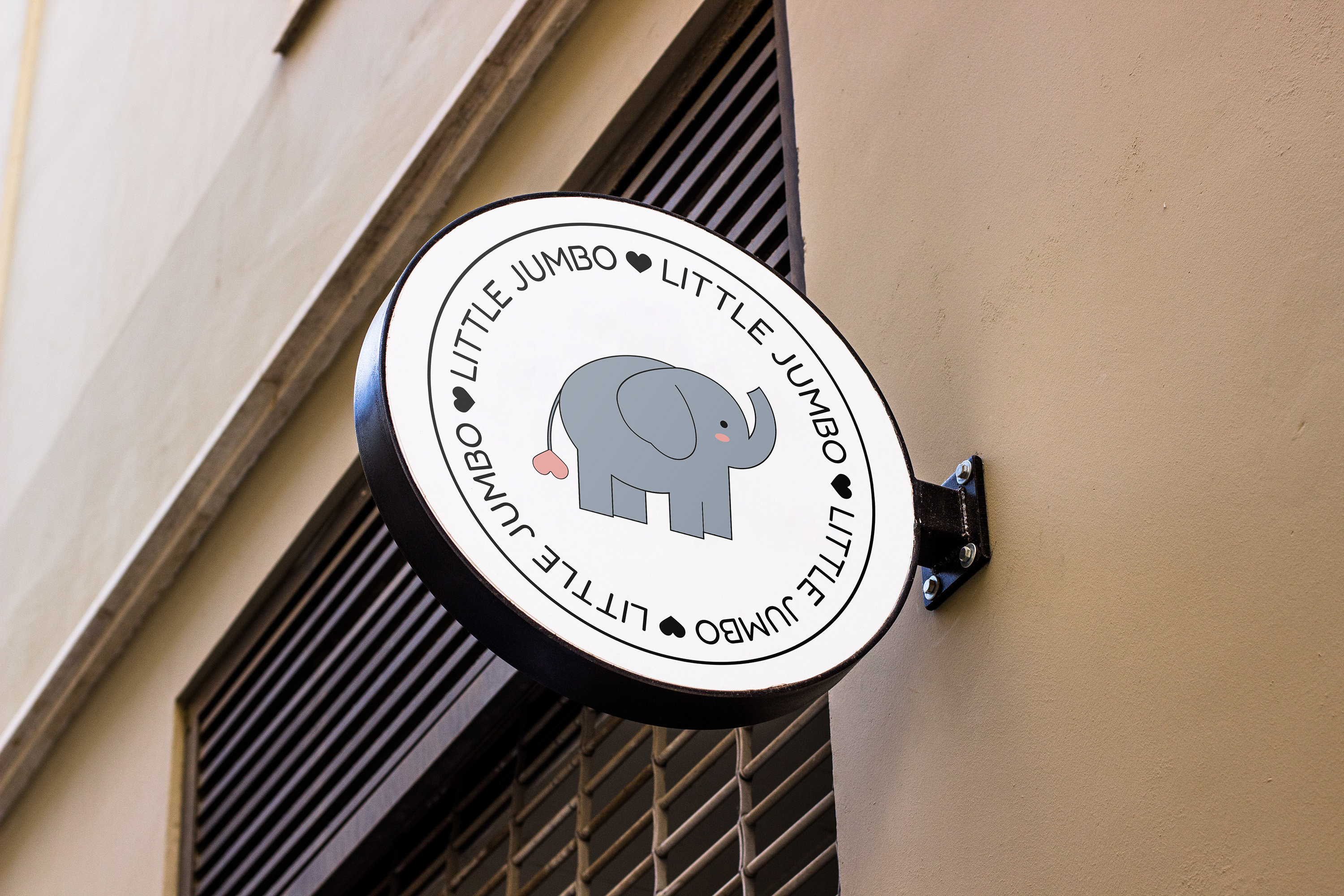 Little Jumbo - kids' toys & more - logo & branding adobe illustrator adobe photoshop bear brand identity branding clothes design elephant graphic design illustration kids logo logotype plushie store teddy toy toys typography vector