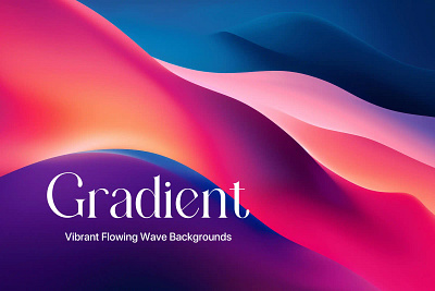 Vibrant Flowing Gradient Wave Backgrounds 3d abstract ai ai generated backdrop background bright colorful dynamic flowing fluid gradient graphic illustration liquid smooth vivid wallpaper wave waves