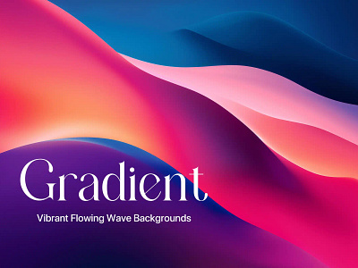 Vibrant Flowing Gradient Wave Backgrounds 3d abstract ai ai generated backdrop background bright colorful dynamic flowing fluid gradient graphic illustration liquid smooth vivid wallpaper wave waves