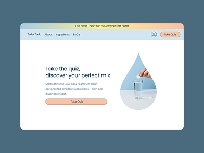 Day 3/100 UI Challenge: eCommerce Desktop Landing Page b2c branding desktop ecommerce health wellness landing page ui uiux design ux web wellness