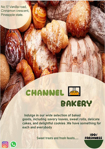 Bakery poster branding logo