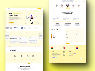 IRS Designz Agencey *UI* agency agency landing page landing page ui uiux design user interface ux website design