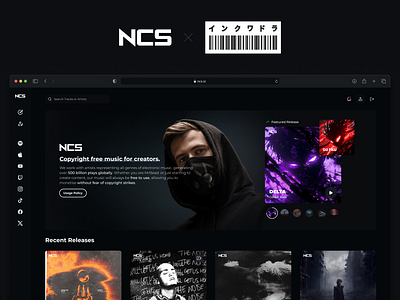 NCS • NoCopyrightSounds ncs nocopyrightsounds redisign ui web design