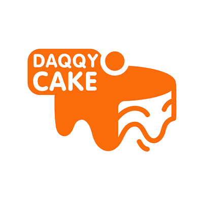 "Daqqy Cake" Logo design for a pastry shop logo