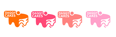 "Daqqy Cake" Logo design for a pastry shop logo