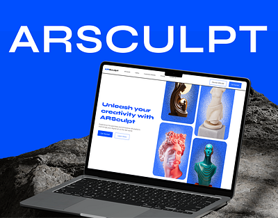 Arsculpt AR & VR Website agency website animation artificial reality best ui design design landing page landingpagedesign sculpture spatial ui virtual reality