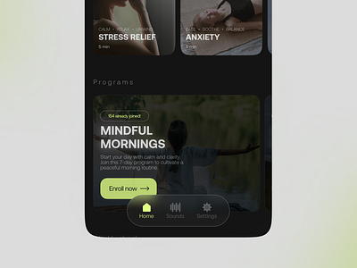 Breat app design app ui design breathing app breathing exercises app design figma mindfulness app mobile app design ui uiux user interface ux