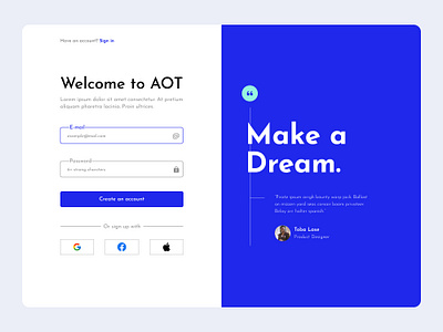 Sign-up Page Practice challenge figma practice product design signup ui ui design