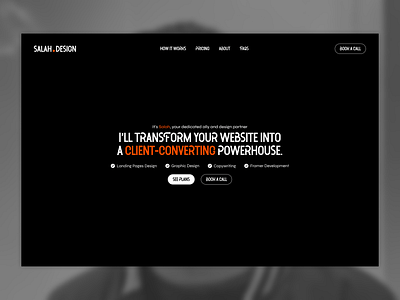 Salah.Design agency animation auto layout branding designinspiration figma framer inspiration landing page scrolling ui uiux ux web design webdesigninspiration