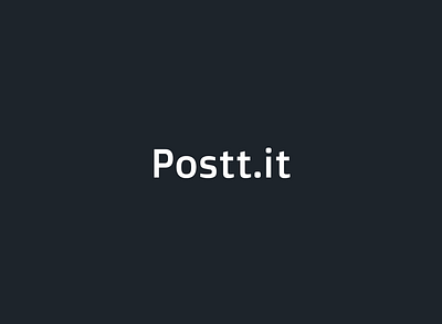 Postt.it - A social media platform for photographers. branding design figma graphic design mobile design photographers ui uiux