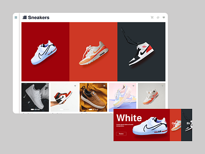 Sneakers e-commerce animation branding ui