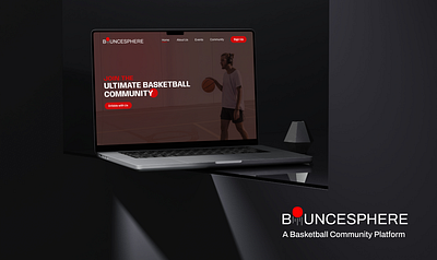 BounceSphere - A Basketball Community Platform basketball branding community design figma ui uiux web design website