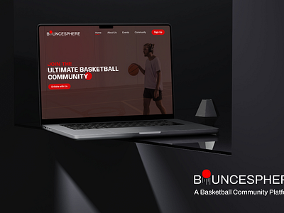 BounceSphere - A Basketball Community Platform basketball branding community design figma ui uiux web design website