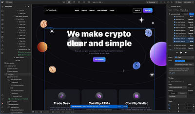COINFLIP webflow webflow animation webflow design webflow developer website website design website develope
