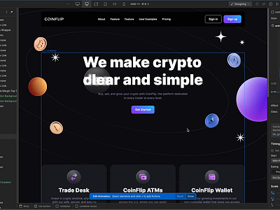COINFLIP webflow webflow animation webflow design webflow developer website website design website develope