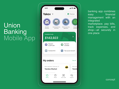 Banking app app app design bank banking clean design emoji fintech green ios light minimalism mobile ui ux uxui