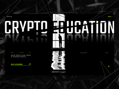 _Premium Web Design: CRYPTO EDUCATION branding crypto design figma graphic design logo marketing motion design ui ux