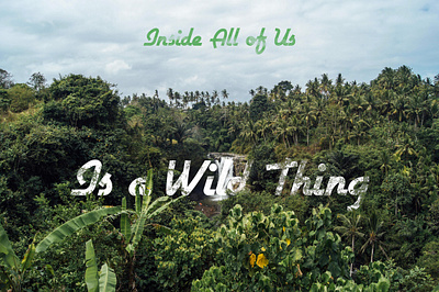 Inside all of us is a Wild Thing graphic design photoshop typography