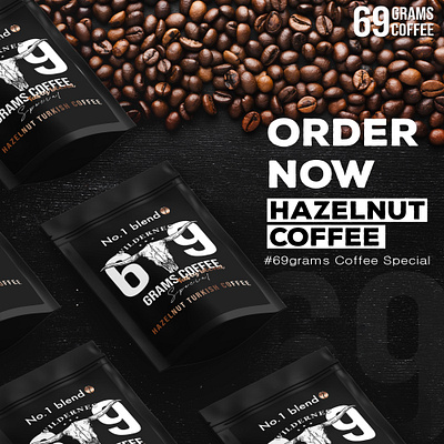 69 GRAMS COFFEE BRAND brand branding graphic design package design social media design social media post