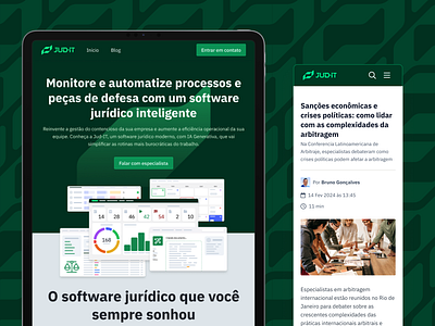 Website - Jud-IT blog gray green ibm illustration law neon ui website