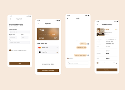 Hotel Booking App graphic design hotel ui ux