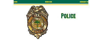 Miami-Dade Police 3d branding graphic design logo ui