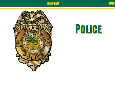 Miami-Dade Police 3d branding graphic design logo ui