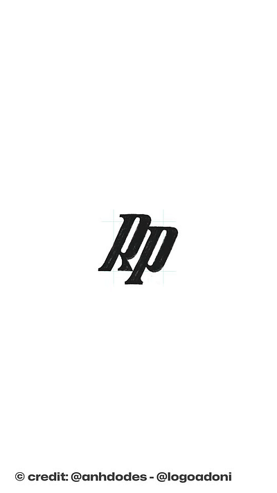 Lettering RP PR monogram typography logo for sale anhdodes branding design illustration letter p logo letter r logo logo logo design logo designer logodesign minimalist logo minimalist logo design monogram logo