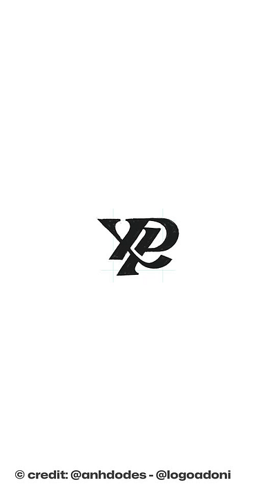 Lettering X Y P monogram typography logo for sale anhdodes branding design illustration letter p logo letter x logo letter y logo logo logo design logo designer logodesign minimalist logo minimalist logo design monogram logo