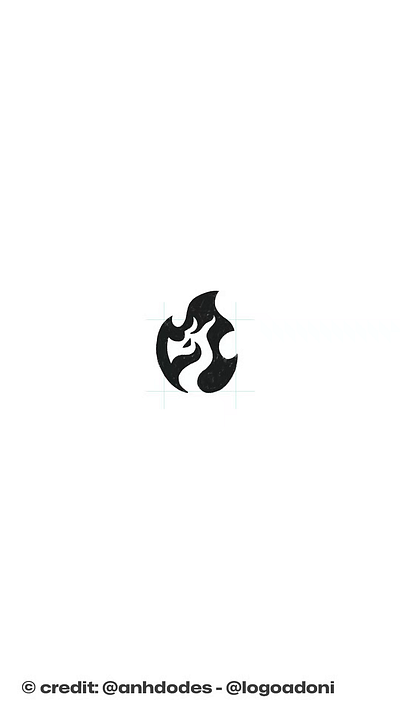 Flame dragon creature logo for sale anhdodes branding design dragon logo flame logo illustration logo logo design logo designer logodesign minimalist logo minimalist logo design