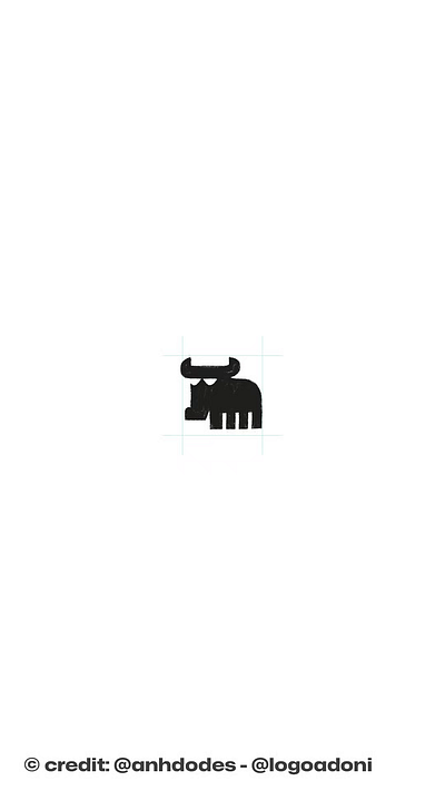 Little minimal cute ox buffalo cow animal logo for sale anhdodes branding buffalo logo design illustration logo logo design logo designer logodesign minimalist logo minimalist logo design