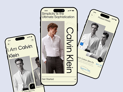Calvin Klein Simple App Design app calvin klein design e commerce fashion ui