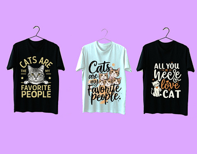 Cat typography t shirt design. cat typography t shirt design.