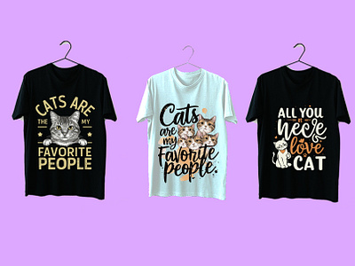 Cat typography t shirt design. cat typography t shirt design.