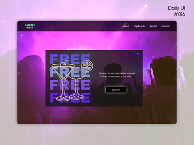 Daily UI 016- Popup/Overlay app daily dailyui design designer figma illustration logo popup ui uiux website