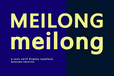 Meilong Sans Serif Display Font branding font fonts graphic design maulana creative sans font sans serif sans serif font