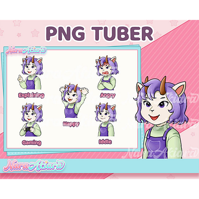 Unleash Your Personality with our PNG Tuber Goat Girl for Stream naraatari